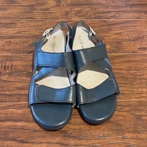 David Tate blue sandals, Size 8.5